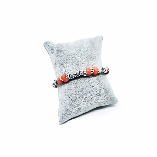 Pulseira coral laranja
